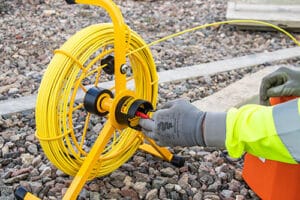 tracing non metallic ducts using rod